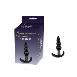 Plug Anal Noir Torsadé