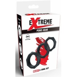 Lot de 3 Cockrings Silicone HEAVY...