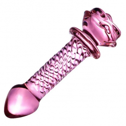 Plug en Verre Rose Rainures M