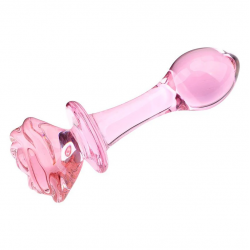 Plug en Verre Rose M