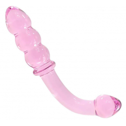 Plug en Verre Rose Double Courbé