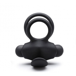Cockring Double Vibrant Noir -...