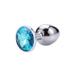 Plug Anal Diamant Bleu Turquoise