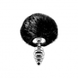 Anal Fluffy Plug Twist Noir L